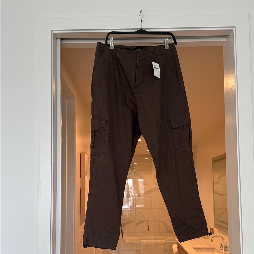 ASOS Dark Brown Cargo Pants for Men